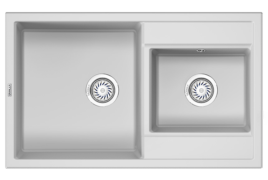 Превью картинка Кварцевая мойка GRANULA 8201, АРКТИК #2