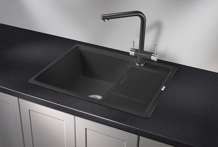 Фото Кварцевая мойка GRANULA 6503, ТУРМАЛИН