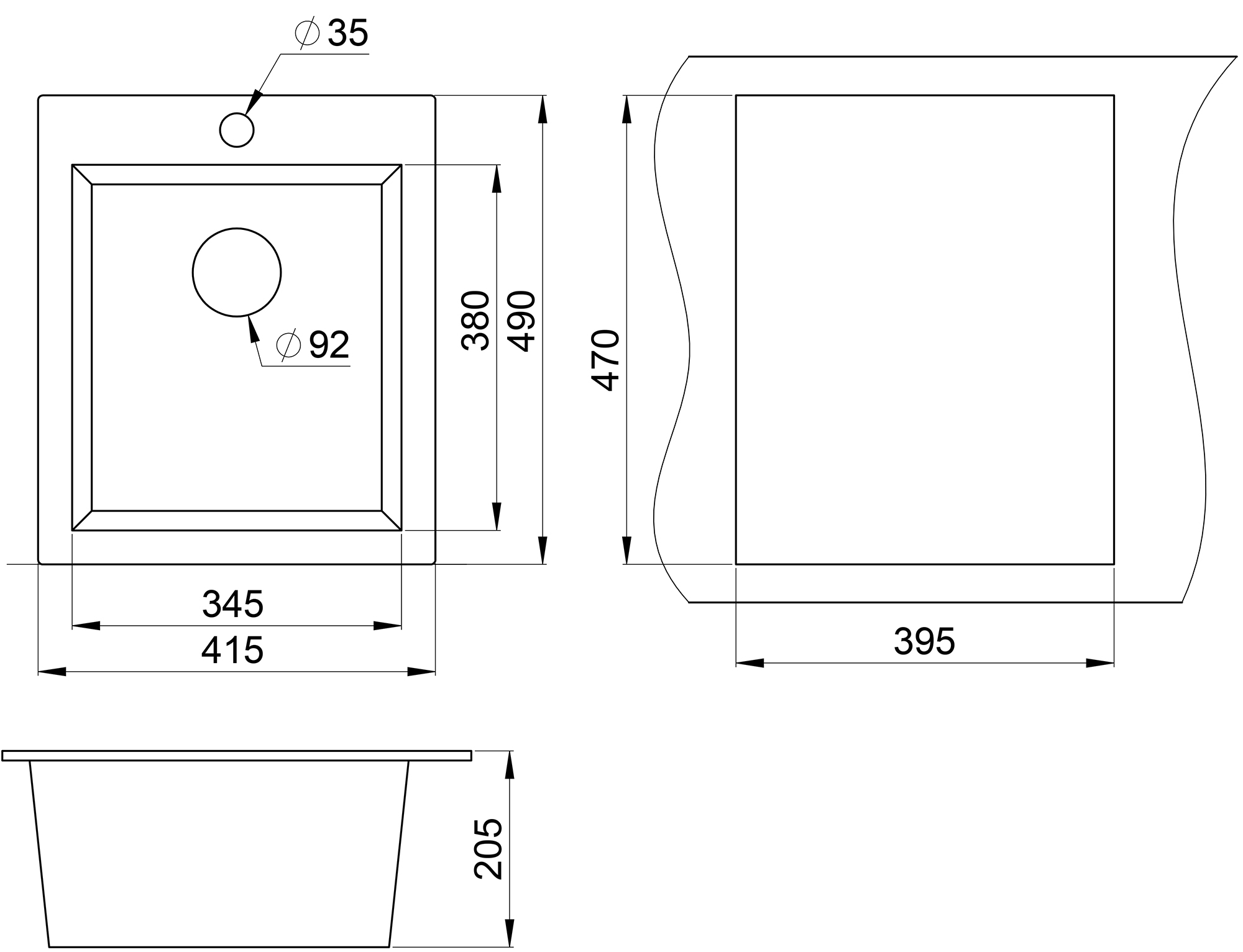 Превью картинка Кварцевая мойка GRANULA 4201, ПИРИТ #4
