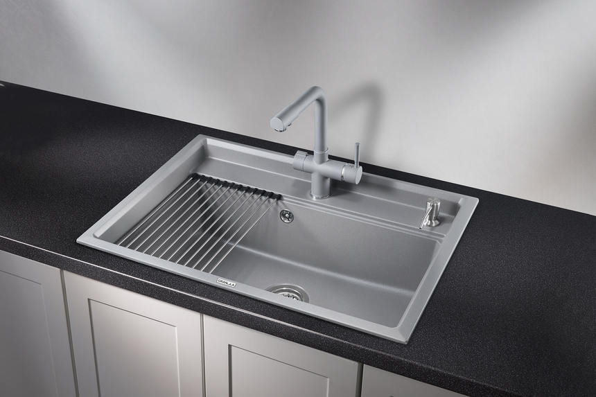 Фото Кварцевая мойка GRANULA 7301, АЛЮМИНИУМ
