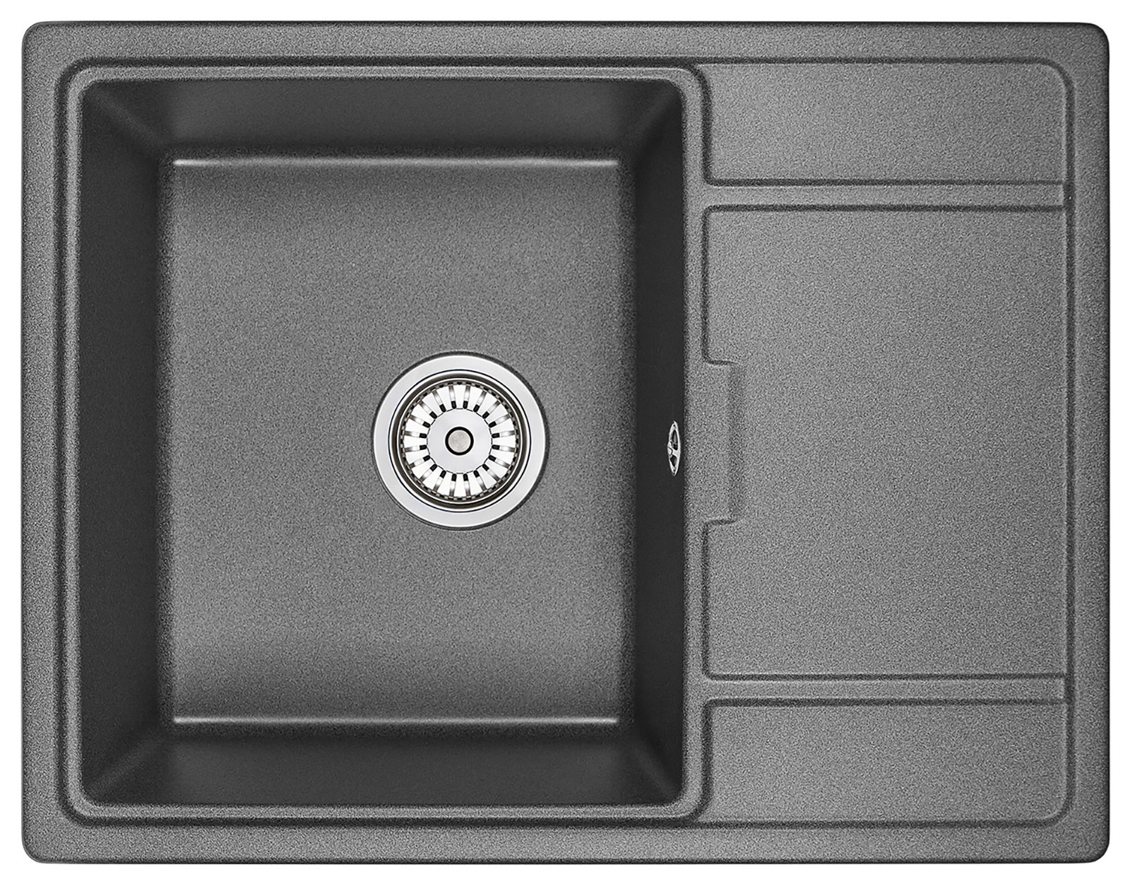 Превью картинка Кварцевая мойка GRANULA 6503, ГРАФИТ #2