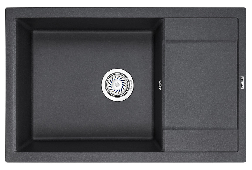 Превью картинка Кварцевая мойка GRANULA 7805, ЧЁРНЫЙ #2