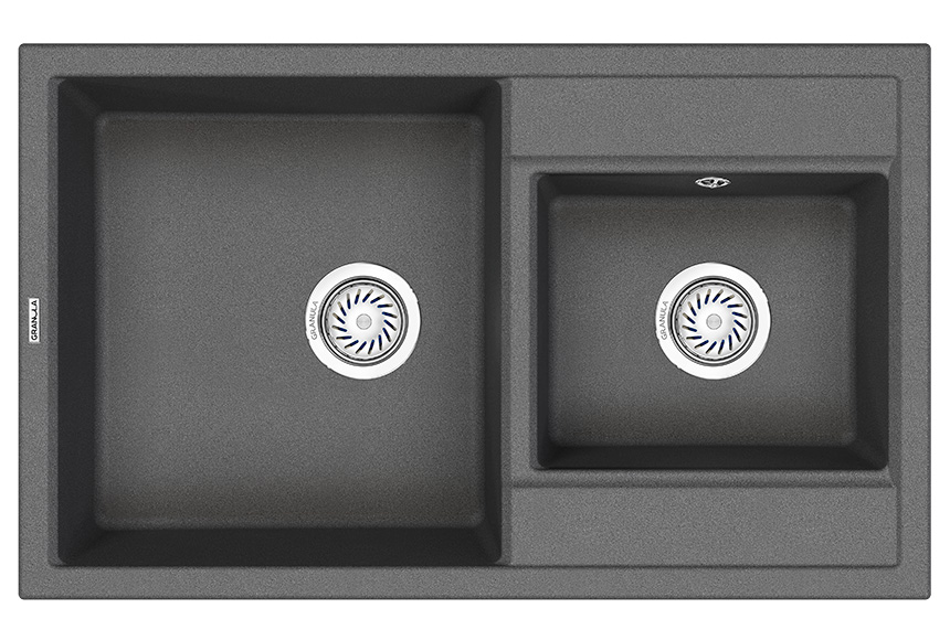 Превью картинка Кварцевая мойка GRANULA 8201, ГРАФИТ #2