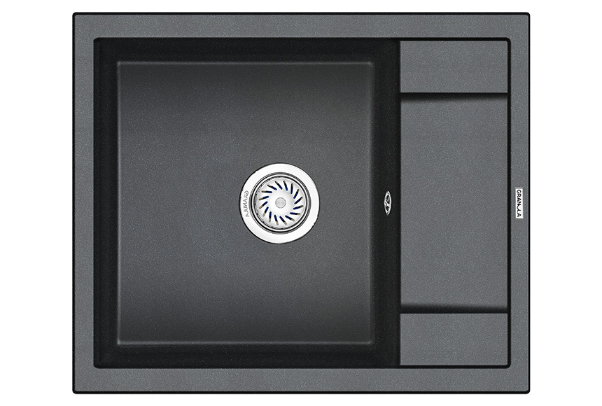 Превью картинка Кварцевая мойка GRANULA 6002, ШВАРЦ #2