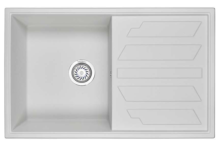 Превью картинка Кварцевая мойка GRANULA 8002, АРКТИК #2