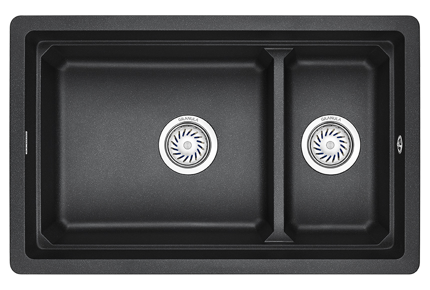 Превью картинка Кварцевая мойка GRANULA 7304U, ЧЁРНЫЙ #2