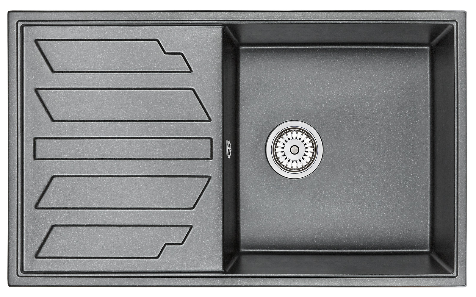 Превью картинка Кварцевая мойка GRANULA 8601, ШВАРЦ #2