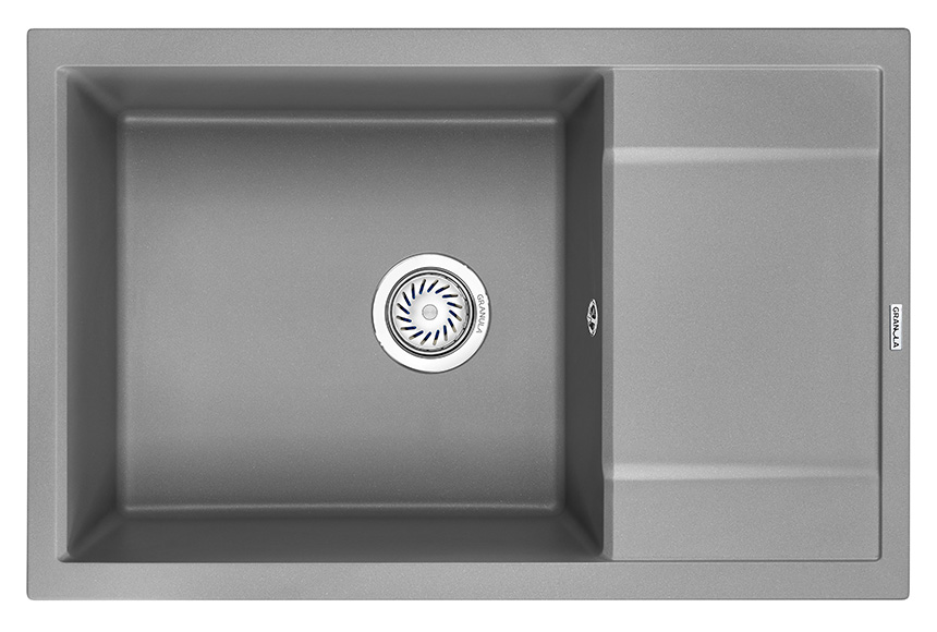 Превью картинка Кварцевая мойка GRANULA 7805, АЛЮМИНИУМ #2