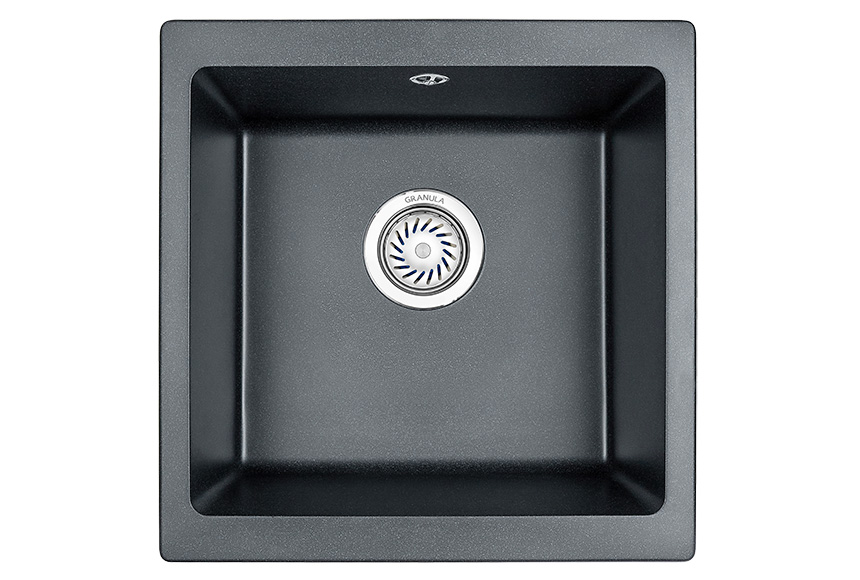 Превью картинка Кварцевая мойка GRANULA 4451, ШВАРЦ #2
