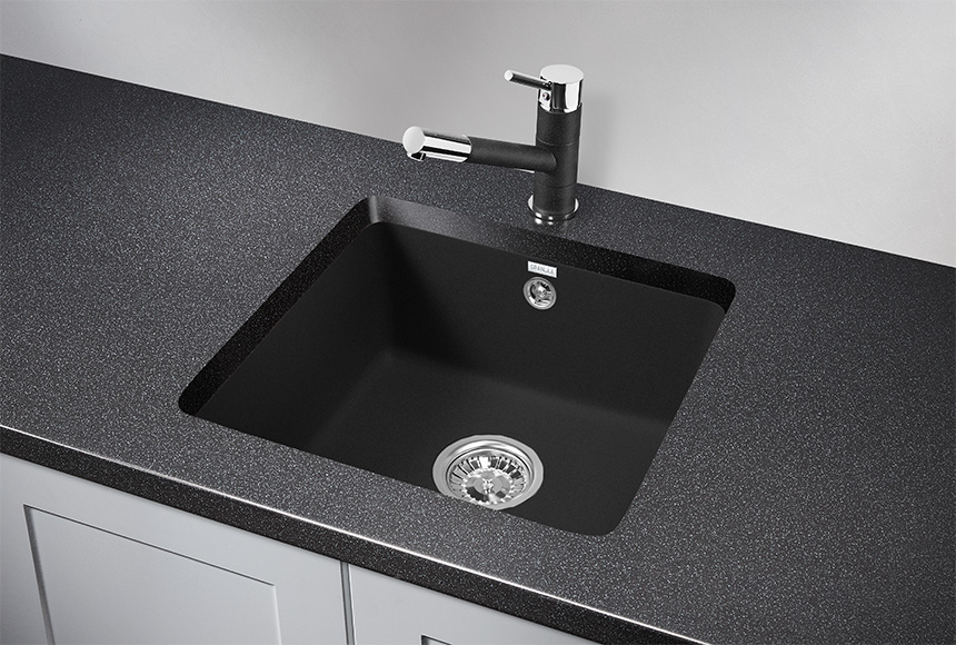 Фото Кварцевая мойка GRANULA 3601, ЧЁРНЫЙ