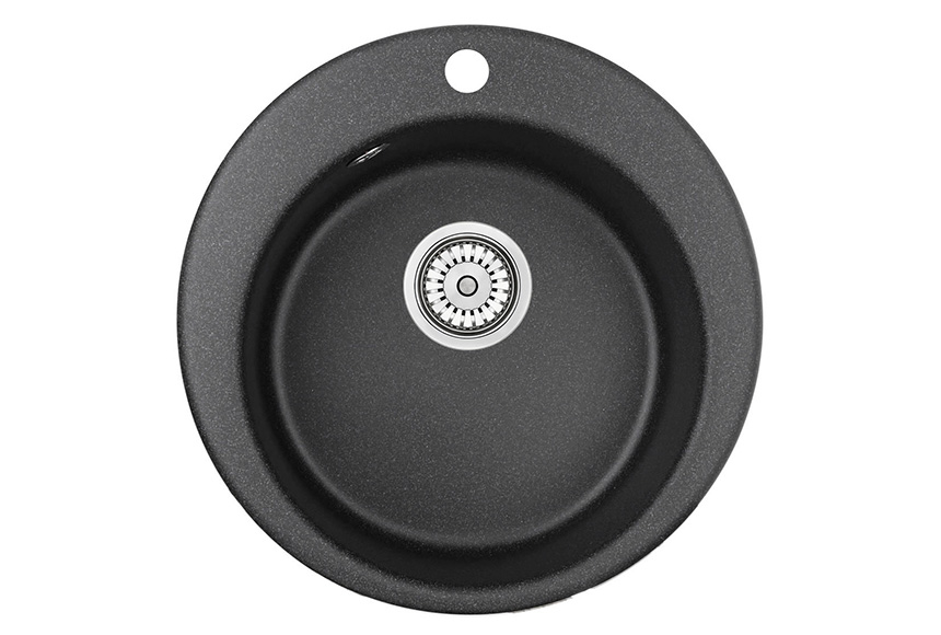 Превью картинка Кварцевая мойка GRANULA 4801, ЧЁРНЫЙ #2