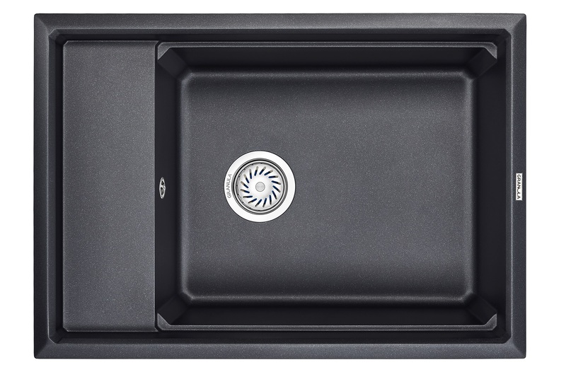Превью картинка Кварцевая мойка GRANULA 7305, ШВАРЦ #2