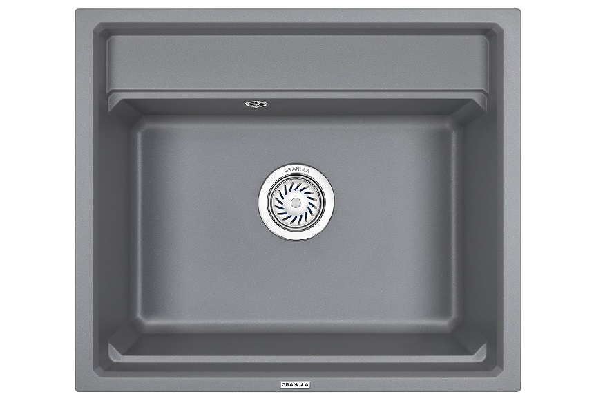 Превью картинка Кварцевая мойка GRANULA 6003, АЛЮМИНИУМ #2