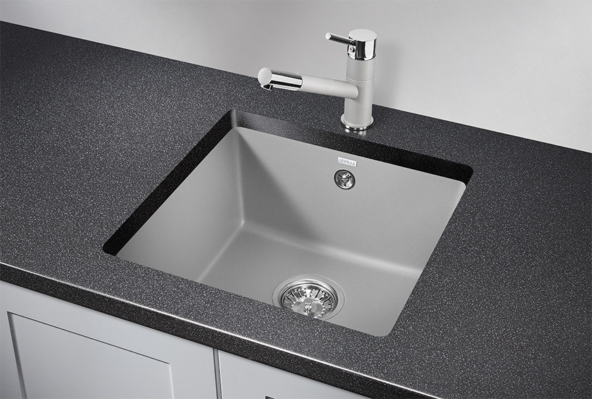 Фото Кварцевая мойка GRANULA 4451, АЛЮМИНИУМ