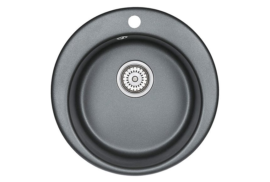 Превью картинка Кварцевая мойка GRANULA 4801, ШВАРЦ #2