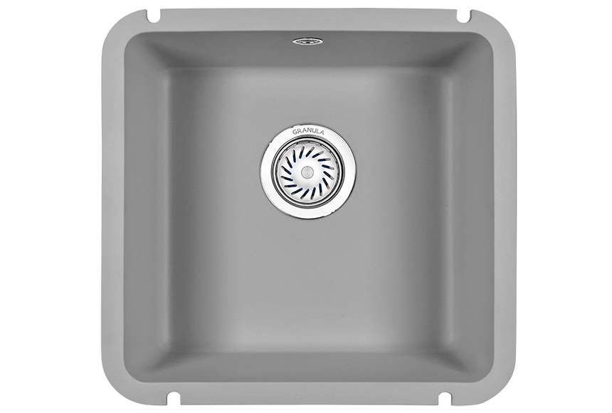 Превью картинка Кварцевая мойка GRANULA 3801, АЛЮМИНИУМ #2