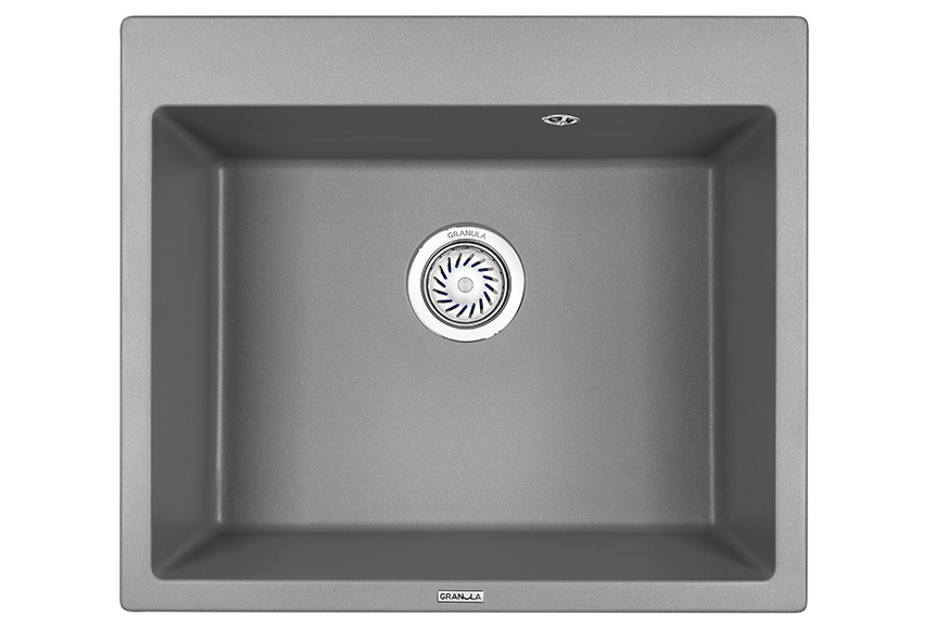 Превью картинка Кварцевая мойка GRANULA 6001, АЛЮМИНИУМ #2