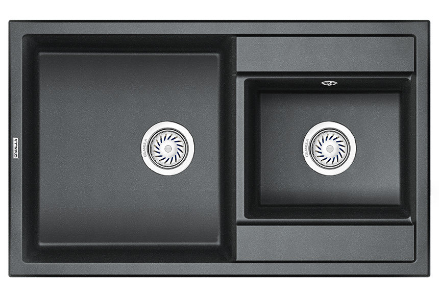 Превью картинка Кварцевая мойка GRANULA 8201, ШВАРЦ #2