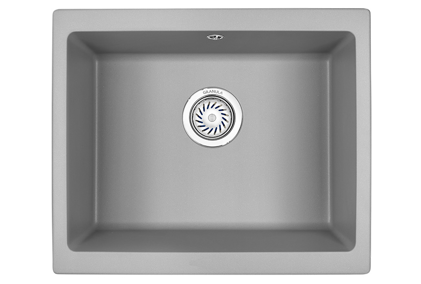 Превью картинка Кварцевая мойка GRANULA 5551, АЛЮМИНИУМ #2