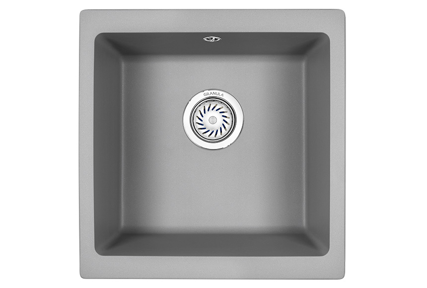 Превью картинка Кварцевая мойка GRANULA 4451, АЛЮМИНИУМ #2