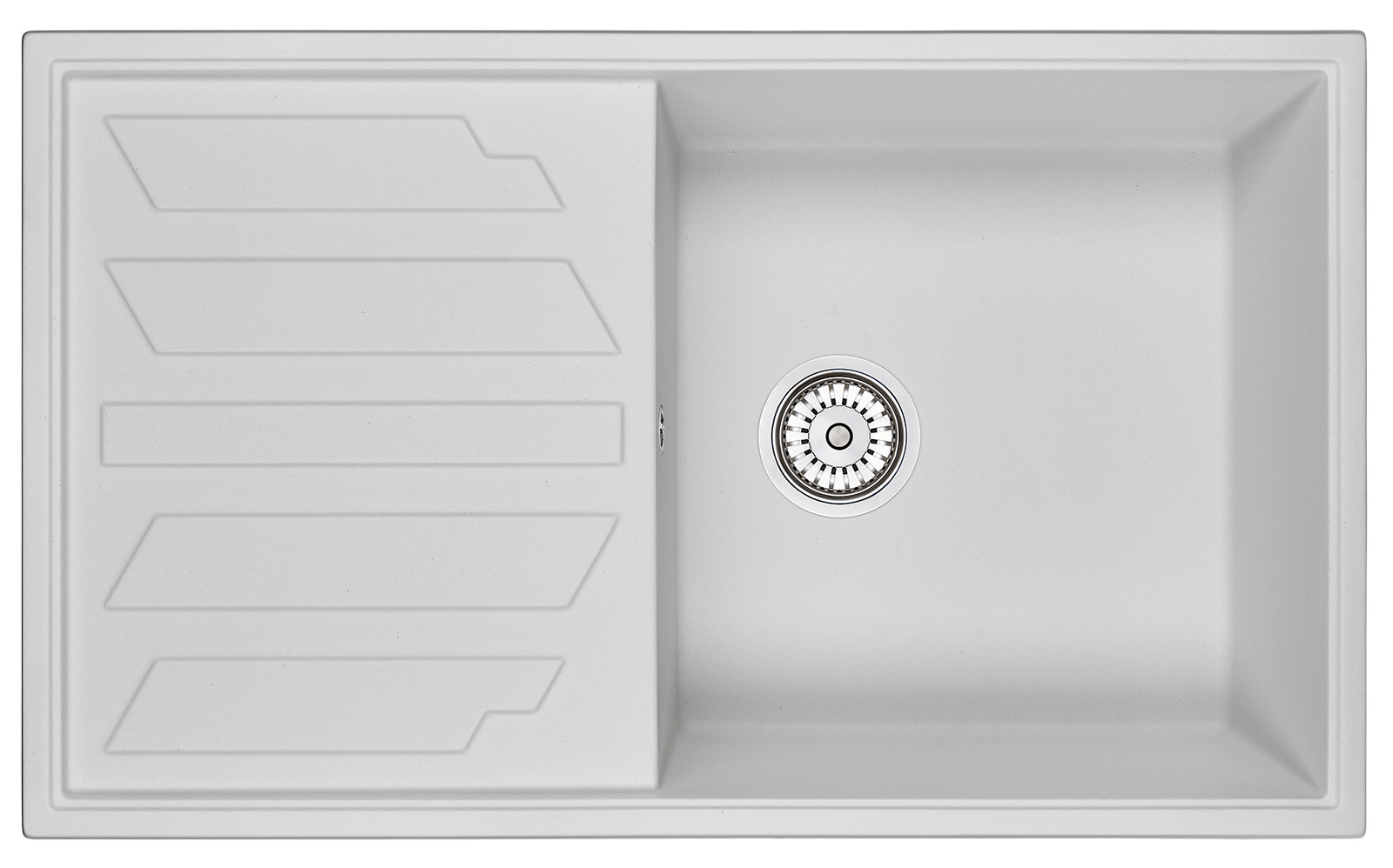 Превью картинка Кварцевая мойка GRANULA 8601, АРКТИК #2