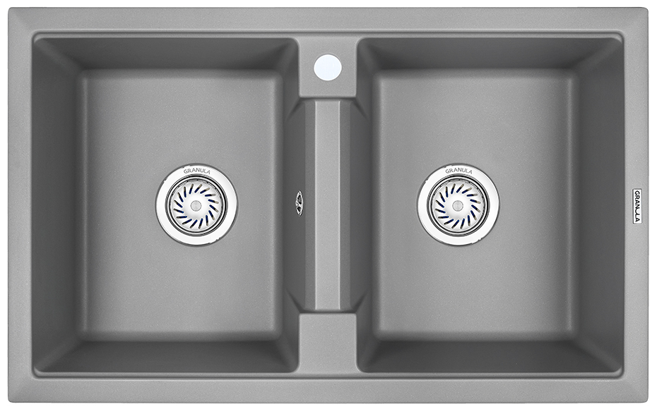 Превью картинка Кварцевая мойка GRANULA 8101, АЛЮМИНИУМ #2