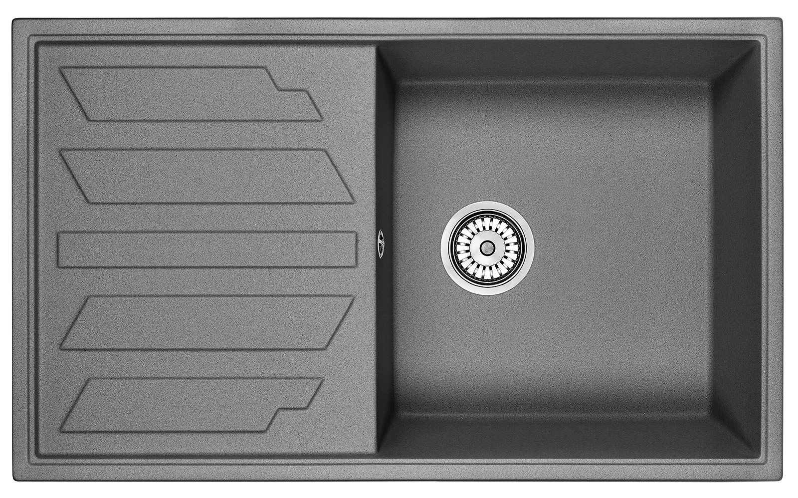 Превью картинка Кварцевая мойка GRANULA 8601, ГРАФИТ #2