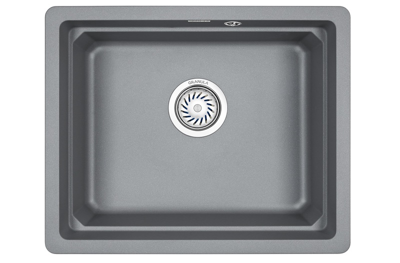 Превью картинка Кварцевая мойка GRANULA 5501U, АЛЮМИНИУМ #2