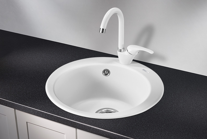 Фото Кварцевая мойка GRANULA 4801, АРКТИК