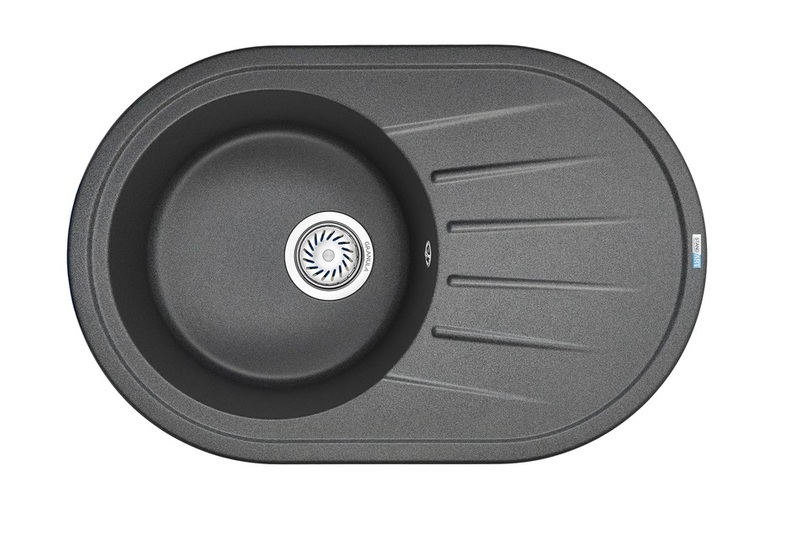 Превью картинка Кварцевая мойка GRANULA 7601, ГРАФИТ #2