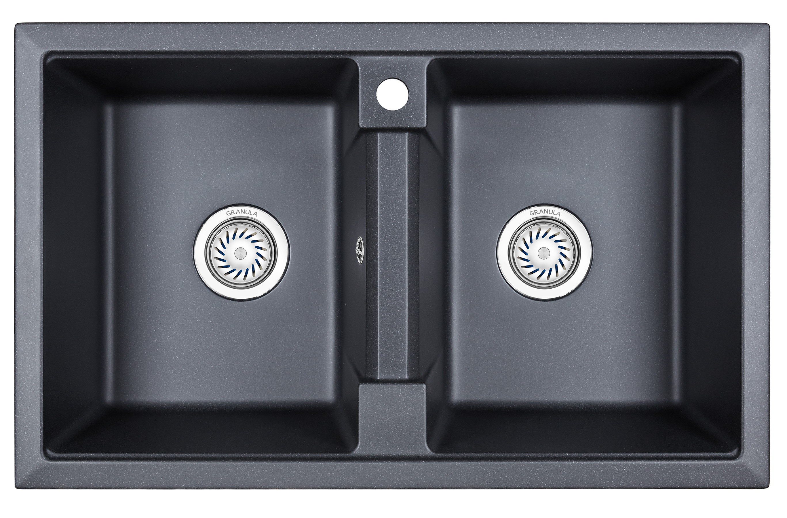 Превью картинка Кварцевая мойка GRANULA 8101, ШВАРЦ #2