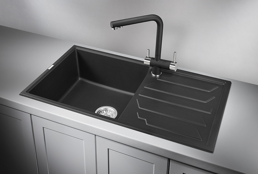 Фото Кварцевая мойка GRANULA 8601, ТУРМАЛИН