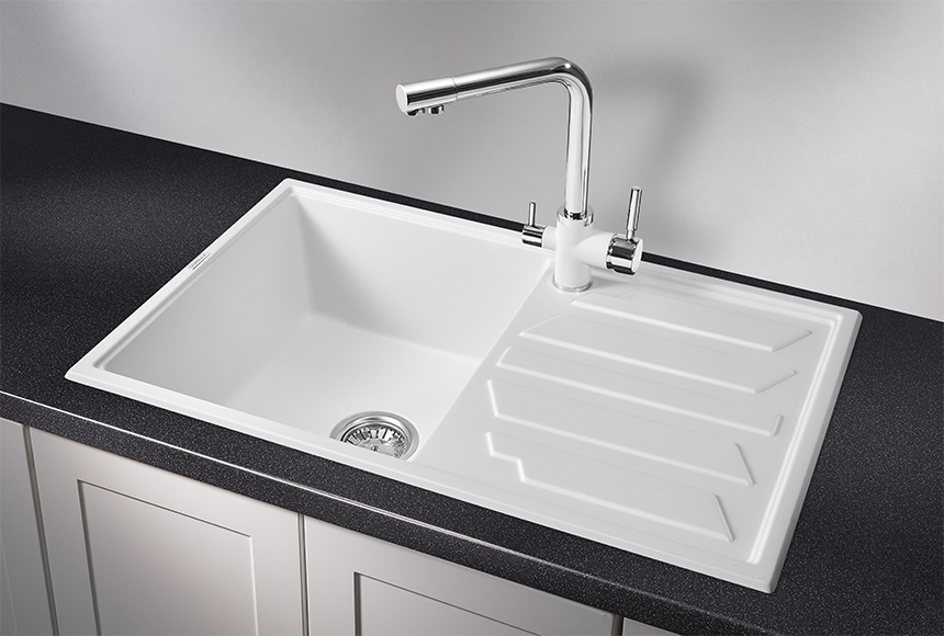 Фото Кварцевая мойка GRANULA 8002, АРКТИК