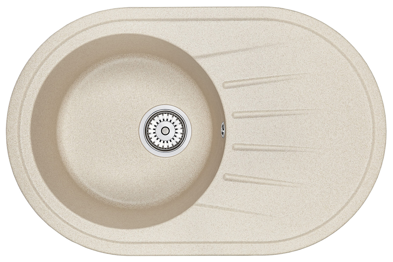 Превью картинка Кварцевая мойка GRANULA 7601, БЕЖЕВЫЙ #2