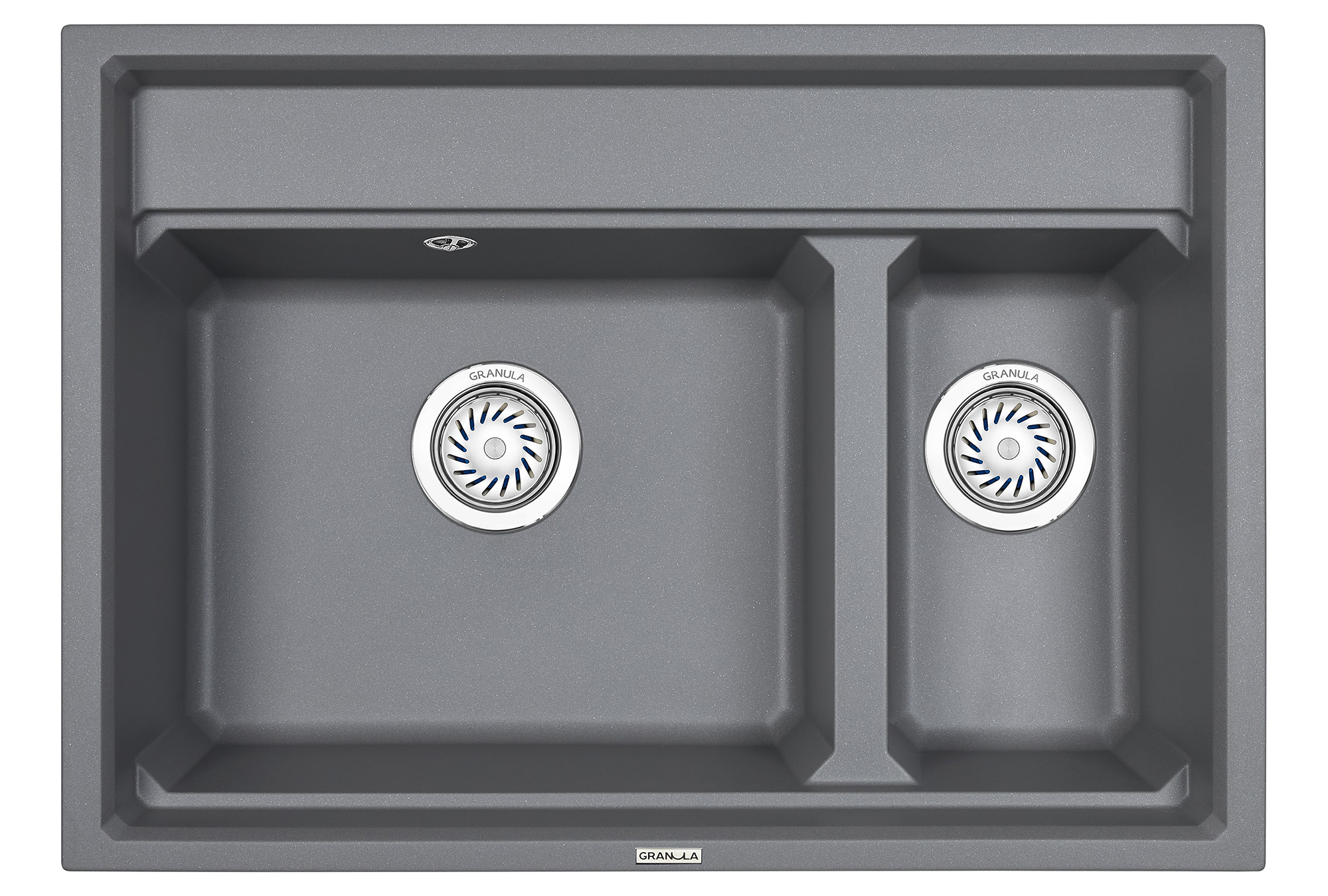 Превью картинка Кварцевая мойка GRANULA 7302, АЛЮМИНИУМ #2