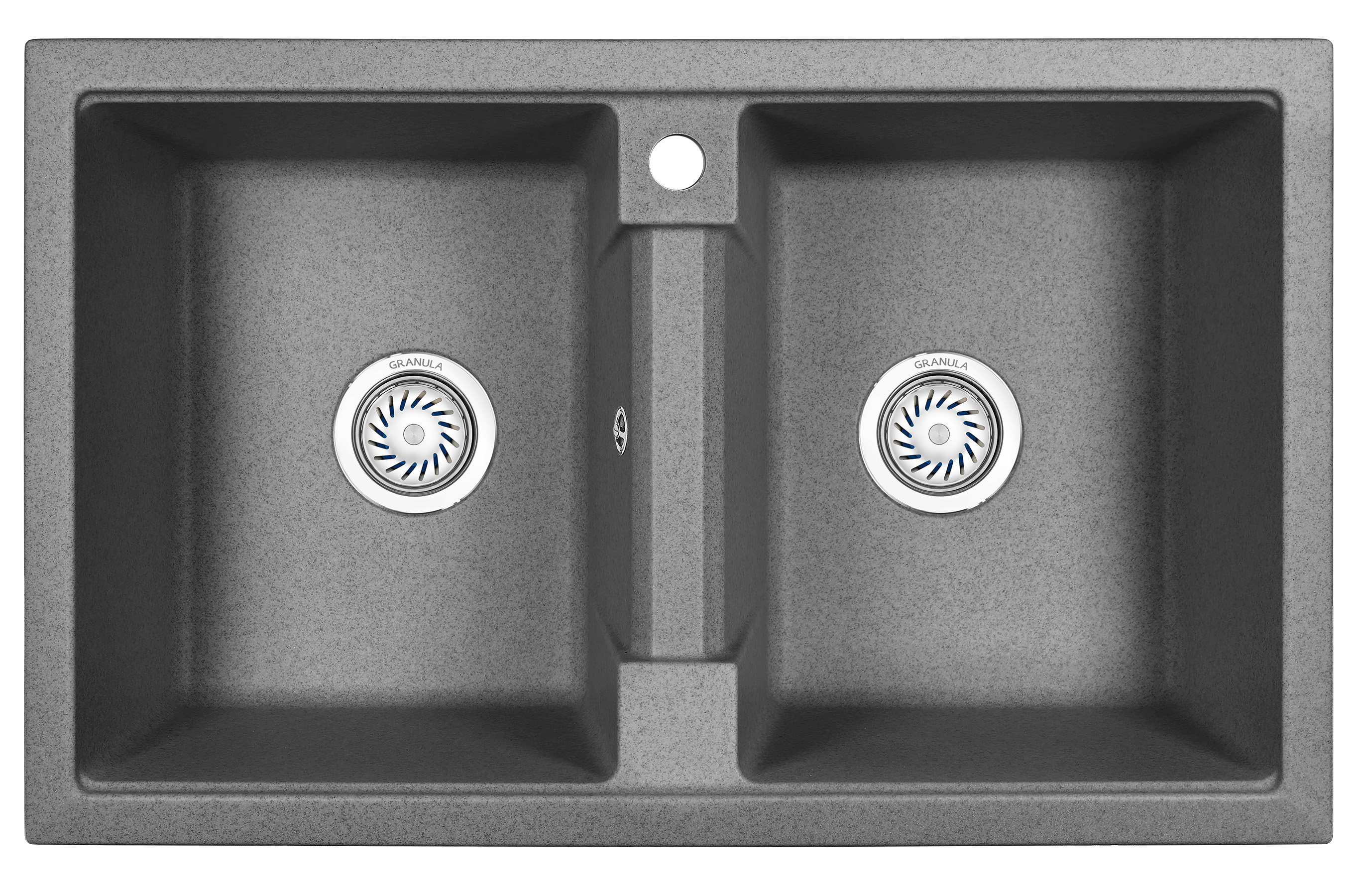 Превью картинка Кварцевая мойка GRANULA 8101, ГРАФИТ #2