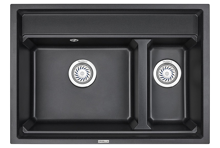 Превью картинка Кварцевая мойка GRANULA 7302, ЧЁРНЫЙ #2