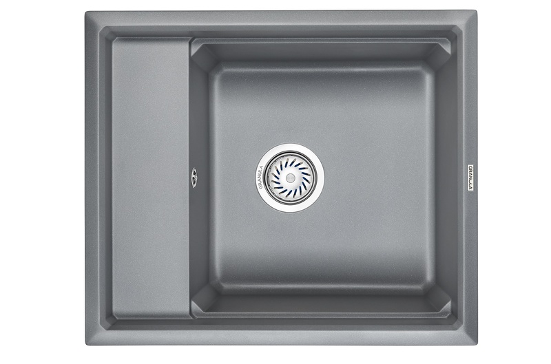 Превью картинка Кварцевая мойка GRANULA 6004, АЛЮМИНИУМ #2