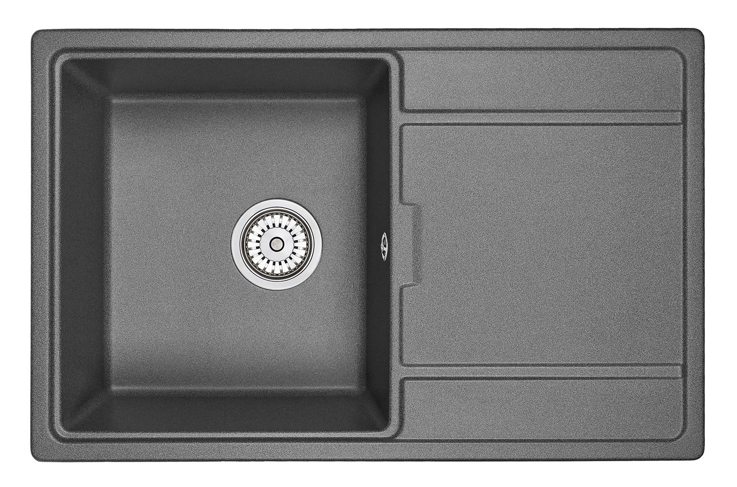 Превью картинка Кварцевая мойка GRANULA 7804, ГРАФИТ #2