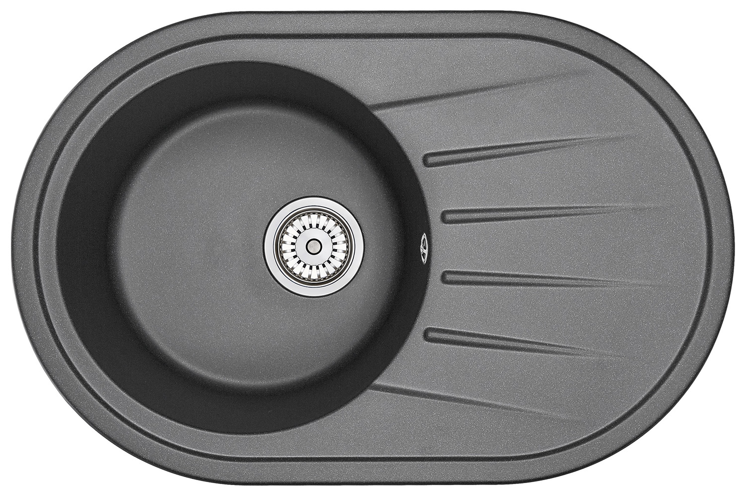 Превью картинка Кварцевая мойка GRANULA 7601, ЧЁРНЫЙ #2