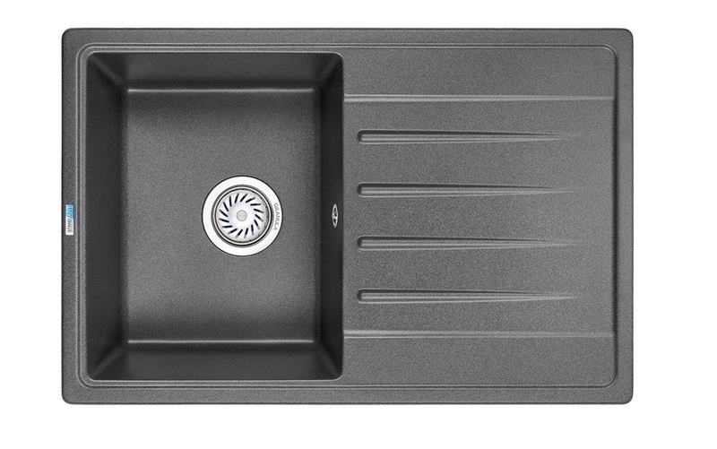 Превью картинка Кварцевая мойка GRANULA 7602, ГРАФИТ #2
