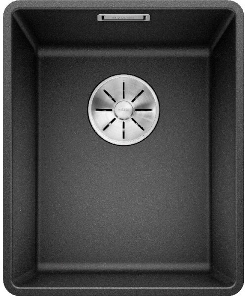 Фото Гранитная мойка Blanсo SUBLINE 320-F SILGRANIT PuraDur  антрацит с отв.арм. InFino