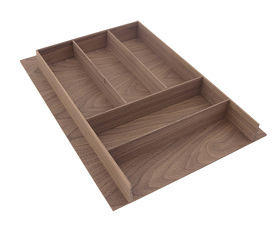 Картинка Деревянный лоток WOODLINE для столовых приборов, ширина фасада 450 мм, 374x472х49 мм, орех