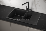 Превью картинка Кварцевая мойка GRANULA 7808, ШВАРЦ #2