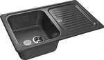 Превью картинка Мраморная мойка GranFest STANDART 780L Графит #1