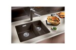 Превью картинка Гранитная мойка Blanсo SUBLINE 340/160-U SILGRANIT PuraDur антрацит (чаша слева) с отв.арм. InFino #2
