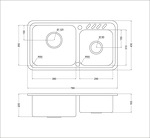 Превью картинка Металлическая мойка EMAR OL-H9903 #6