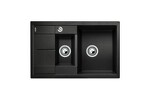 Превью картинка Гранитная мойка Blanсo METRA 6S Compact SILGRANIT PuraDur антрацит с клапаном-автоматом #1