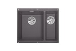 Превью картинка Гранитная мойка Blanсo SUBLINE 340/160-U SILGRANIT PuraDur темная скала (чаша слева) с отв.арм. InFino #1