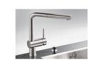 Превью картинка Смеситель для кухни Blanсo LINUS-S рычаг справа нержавеющая сталь #4